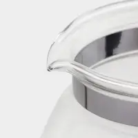 Чайник стеклянный заварочный &laquo;Джулиан&raquo;, 900 мл, с металлическим ситом, цвет чёрный