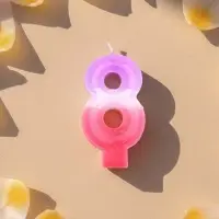 Свеча цифра для торта &laquo;8&raquo;, 8&times;3.75&times;1 см