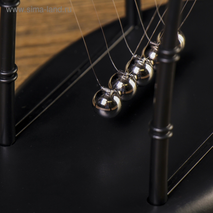 Маятник Маятник "Шары техно" бамбук чёрный 14х18х11 см