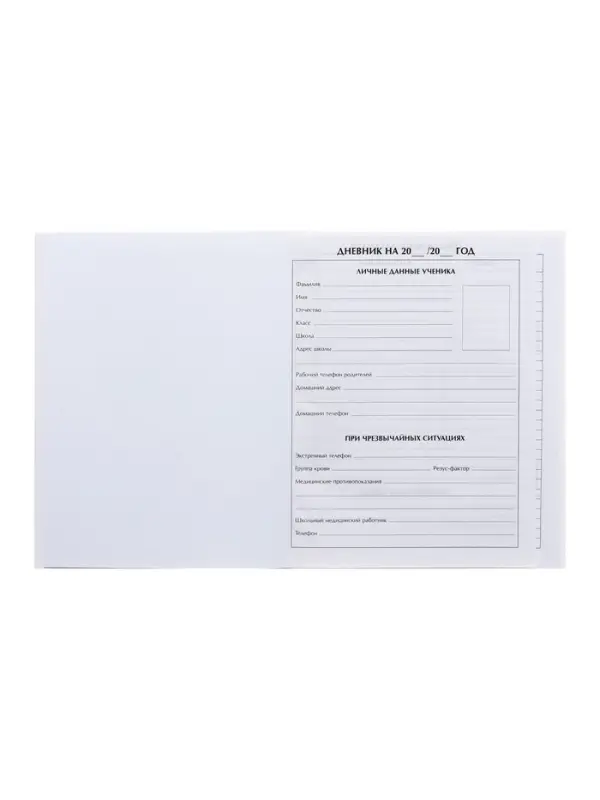 Дневник школьный для 1-11 классов, &laquo;Белый&raquo;, твёрдая обложка 7БЦ, глянцевая ламинация, 40 листов