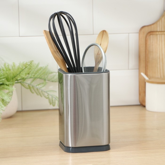Подставка для кухонных принадлежностей Magistro «Металлик», 16,8×10 см Подставка для кухонных принадлежностей Magistro «Металлик», 16,8×10 см