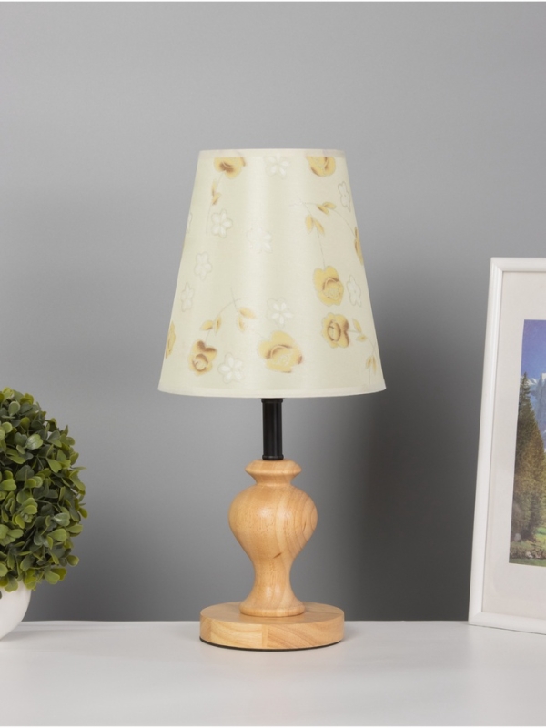 Лампа настольная BayerLux ЭКО "Сол" 1х40Вт Е27 светло-коричневый 20х20х45см