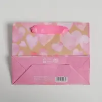 Пакет подарочный крафтовый, упаковка, «With love», S 15 х 12 х 5.5 см
