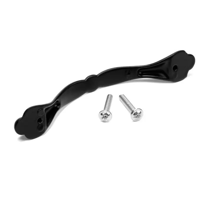 Ручка-скоба мебельная ТУНДРА PC180, м/о 96 мм, цвет черный