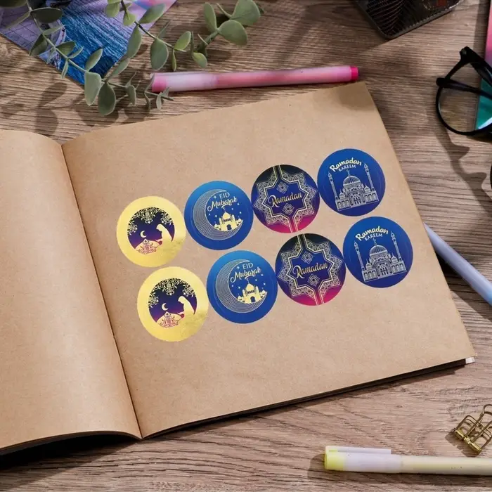 Наклейки для бизнеса и подарков &laquo;Светлый праздник Рамадан&raquo;, 40 шт., 4&times;4 см