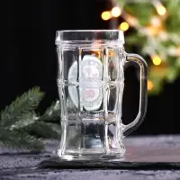 Кружка пивная новогодняя «Удачи и везения!», 500 мл