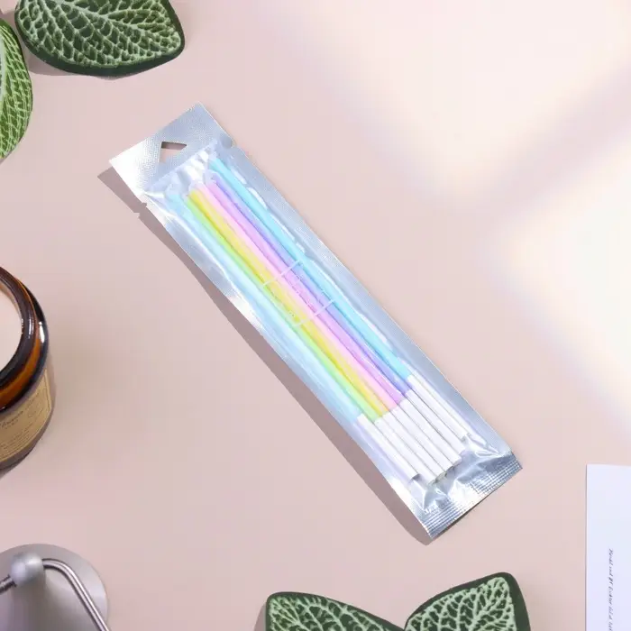 Свечи для торта, 7 штук, 11.5 см, разноцветные