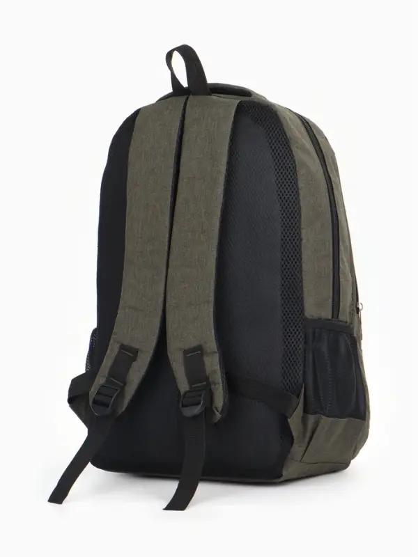 Рюкзак школьный на молнии, 2 отдела, 4 кармана, размер 32&times;15&times;47 см, хаки