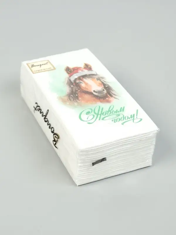 Символ года (6+6) 1/8 Салфетка 33х33, 2 слоя, 20шт. /12 , шт  № 2