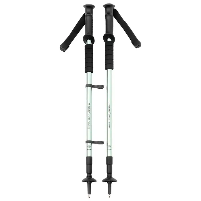 Палки трекинговые maclay Alu 100, телескопические, 3-секционные, до 135 см, 2 шт.