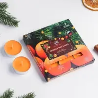 Свечи ароматические чайные &laquo;Зимний мандарин&raquo;, 10 г, 9 шт.