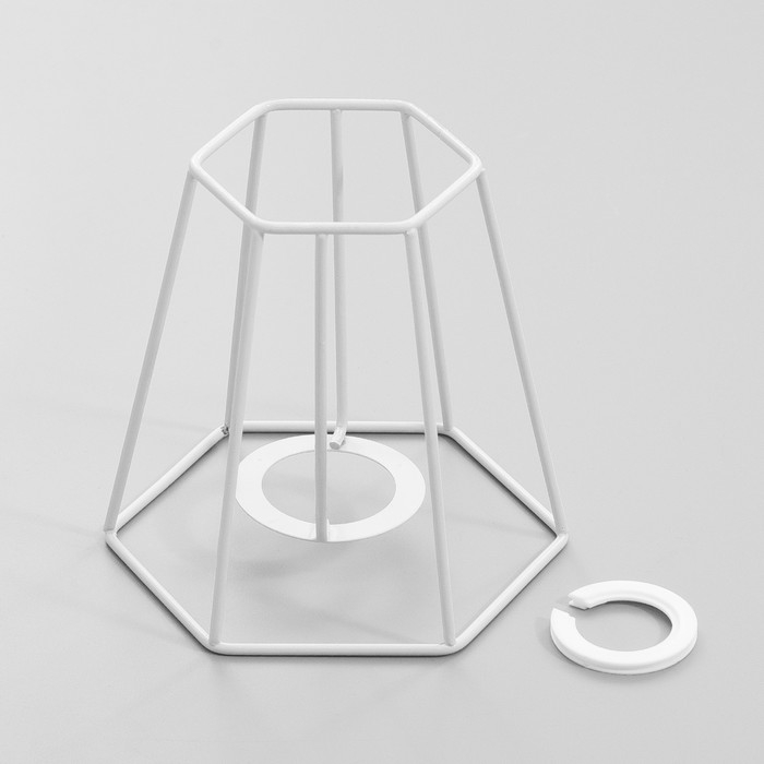 Каркас-основа абажура для люстры Каркас-основа абажура для люстры "Силуэт" Е27/Е14 13х13х14см