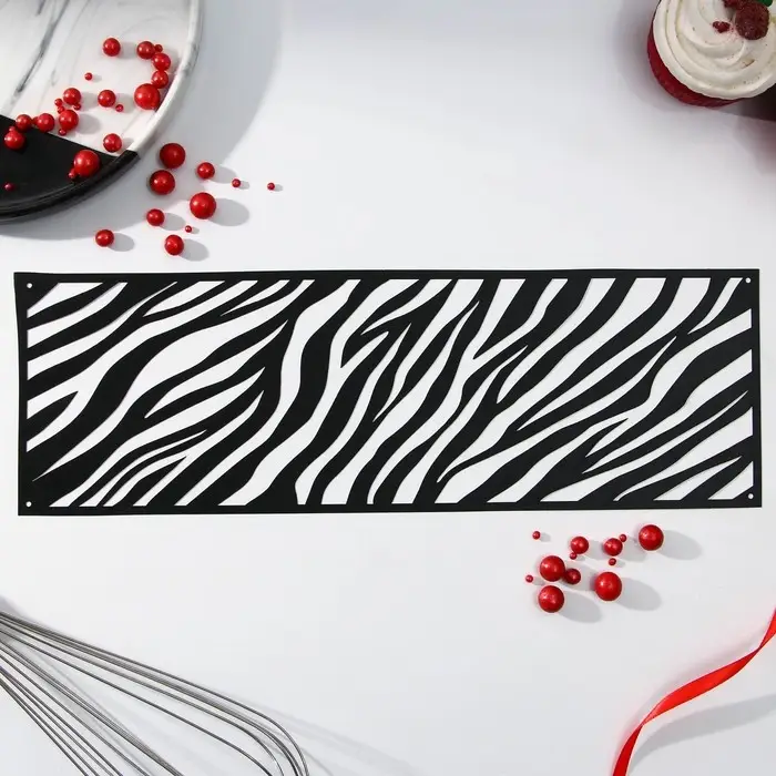 Трафарет для торта «Зебра», 32×10 см
