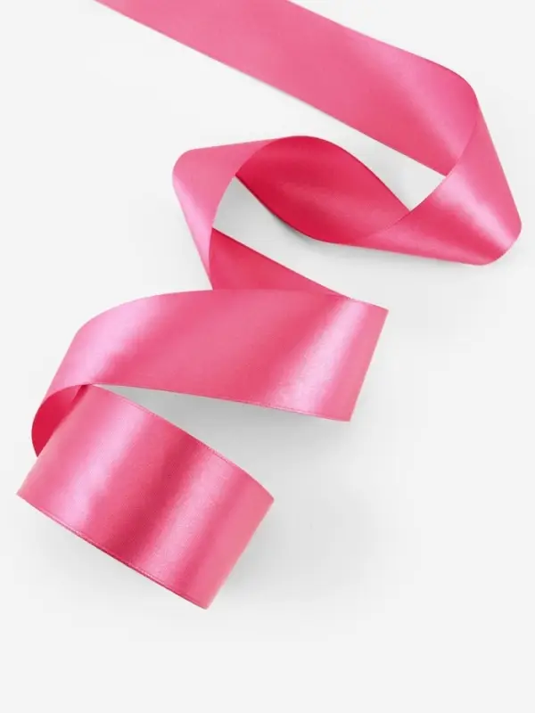 Лента атласная, 50 мм, 23&plusmn;1 м, малиново-красная №134