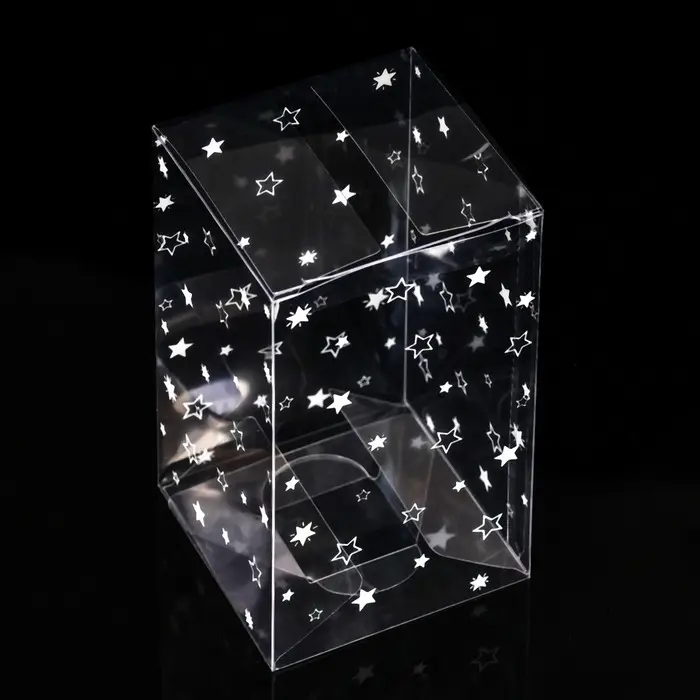 Складная прозрачная коробка из PVC, для упаковки подарков, «Звездопад»,12×7×7 см Складная прозрачная коробка из PVC, для упаковки подарков, «Звездопад»,12×7×7 см