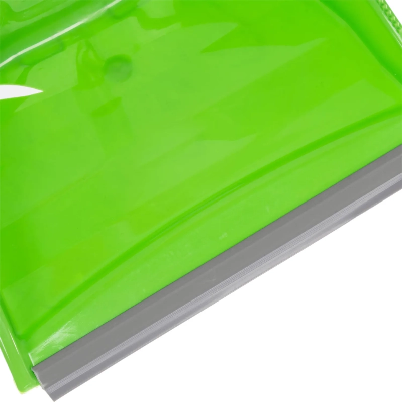 Комплект для уборки совок с щеткой для пола AF201-G, длинный ворс, зеленый