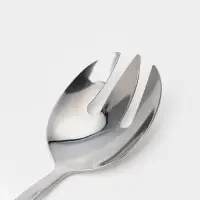 Вилка для салата малая &laquo;Торжество&raquo;, длина 21 см, толщина 2 мм, нержавеющая сталь, серебристая
