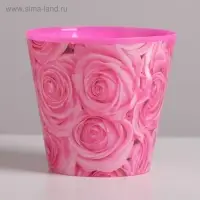 Кашпо для цветов «Розы», 0,8 л, 11 х 12 см Кашпо для цветов «Розы», 0,8 л, 11 х 12 см