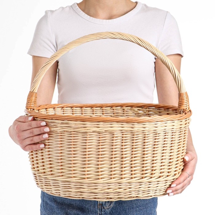 Корзина «Боровичок», 15 л, дно - 34х21, верх - 43х33, H= 19(37) см Корзина «Боровичок», 15 л, дно - 34х21, верх - 43х33, H= 19(37) см