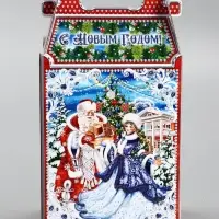 Подарочная новогодняя коробка «На катке», для сладких подарков, 17.8×10×32.5 см Подарочная новогодняя коробка «На катке», для сладких подарков, 17.8×10×32.5 см