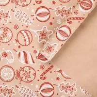 Набор упаковочной бумаги «Новогодняя», 4 листа, 70 × 100 см Набор упаковочной бумаги «Новогодняя», 4 листа, 70 × 100 см