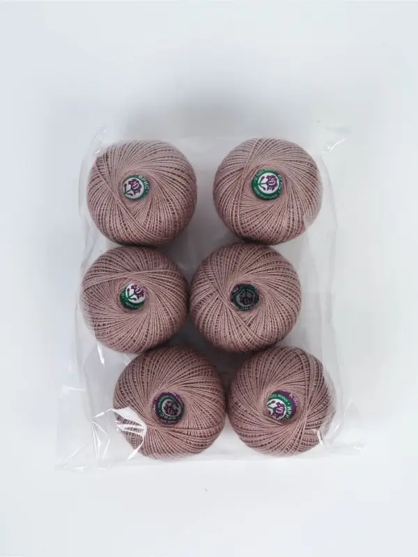 Нитки вязальные "Ирис" 150м/25г 100% мерсеризованный хлопок Набор 6шт (6404)