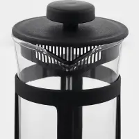 Чайник заварочный френч-пресс Доляна &laquo;Классика&raquo;, 350 мл, стекло, чёрный