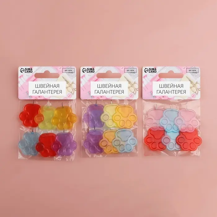 Нитевдеватели, 3×3 см, 6 шт., разноцветные Нитевдеватели, 3×3 см, 6 шт., разноцветные