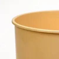 Ваза для цветов, 3.8 л, d=14 см, h=25.5 см, пластиковая, жёлтая