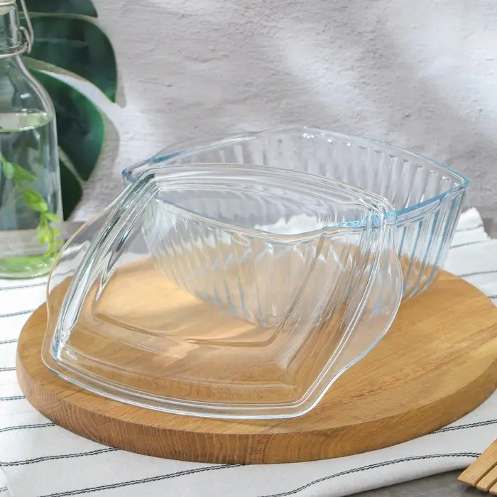 Форма для выпечки запекания из жаропрочного стекла Borcam, 3 л Форма для выпечки запекания из жаропрочного стекла Borcam, 3 л