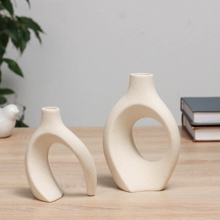 Ваза керамика настольная Ваза керамика настольная "Ловис" 14х7х15 см