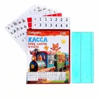 Касса букв, слогов и счета Calligrata, c цветным рисунком, А5, ПВХ