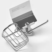 Держатель для туалетной бумаги St&ouml;lz &laquo;Нео&raquo;, с подставкой под освежитель воздуха, хромированный