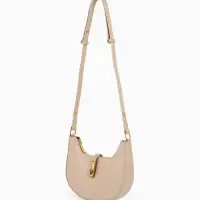 Сумка женская багет TEXTURA на молнии, 24&times;6&times;14 см, бежевая