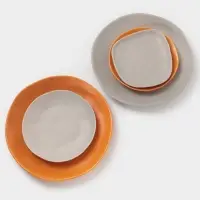 Тарелка Magistro Potter, d=26 см, фарфор, оранжевая