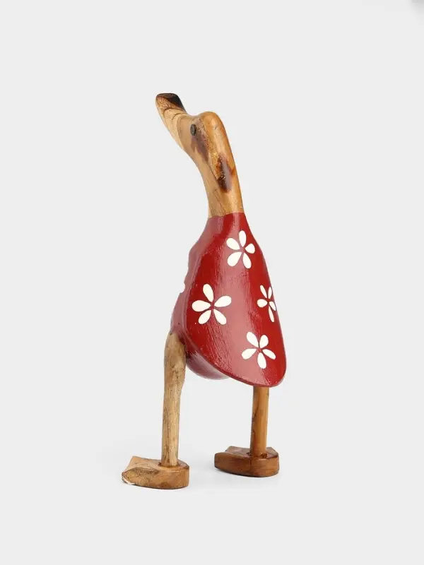 Сувенир &laquo;Утка в цветочек&raquo;, 25 см, дерево