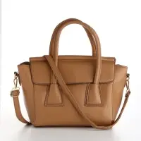 Сумка женская мессенджер на магните, 35&times;15&times;23 см, бежевая