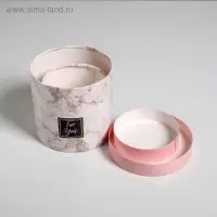 Набор коробок из тонкого картона 2 в 1, упаковка подарочная, «Мрамор», 12 х 12, 15 х 15 см