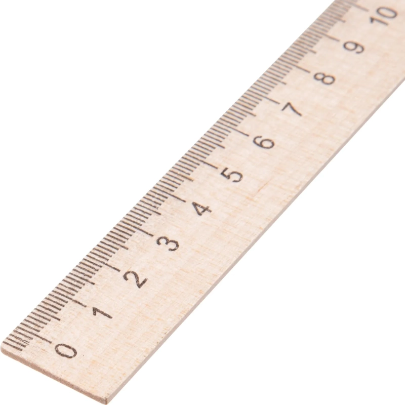 Линейка деревянная 20см 3шт/уп