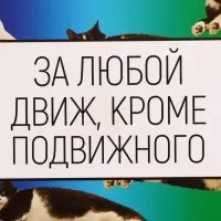 Ланч - бокс прямоугольный &laquo;За любой движ, кроме подвижного&raquo;, 1200 мл