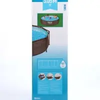 Бассейн каркасный Steel Pro, 305&times;76 см, с фильтр-насосом, круглый, 561JF Bestway