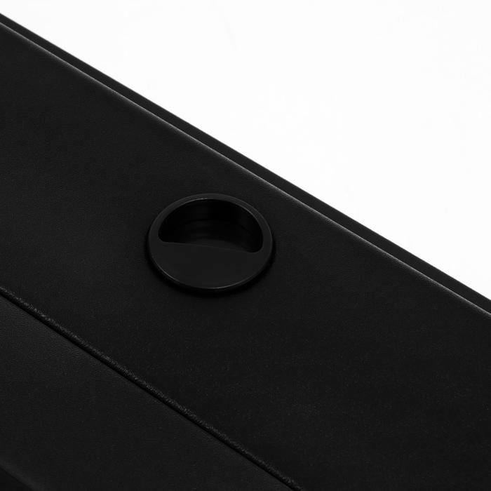 Аквариум Аквариум "Прямоугольный" с крышкой, 75 литров, 69 х 29 х 37 см, чёрный