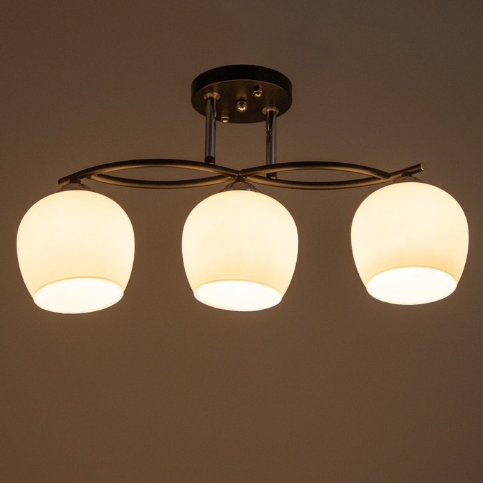 Люстра Люстра "Алтера" 3хЕ27 40Вт чёрный 42х21х27 см BayerLux