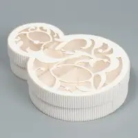 Коробка подарочная, кондитерская упаковка &laquo;8 марта&raquo; белая, 22&times;16&times;5 см