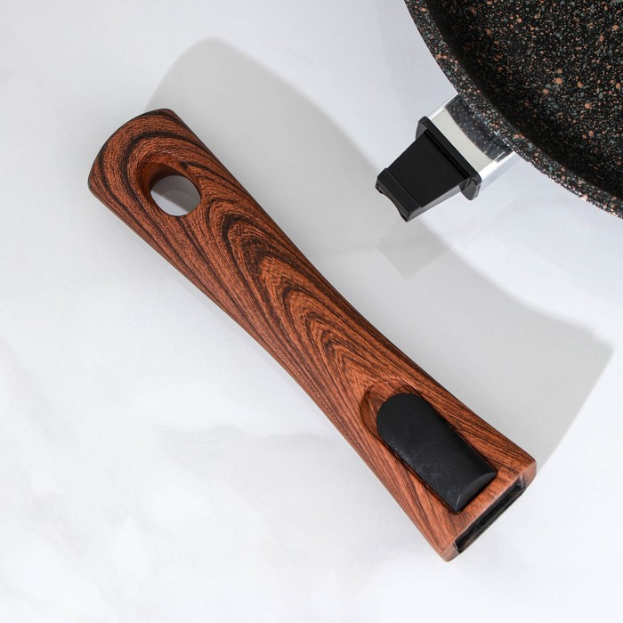 Сковорода Granit ultra original, d=26 см, съёмная ручка, антипригарное покрытие, цвет чёрный Сковорода Granit ultra original, d=26 см, съёмная ручка, антипригарное покрытие, цвет чёрный