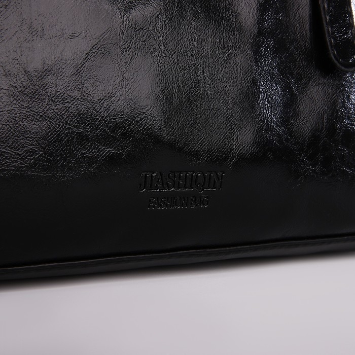 Сумка женская тоут на молнии, цвет чёрный