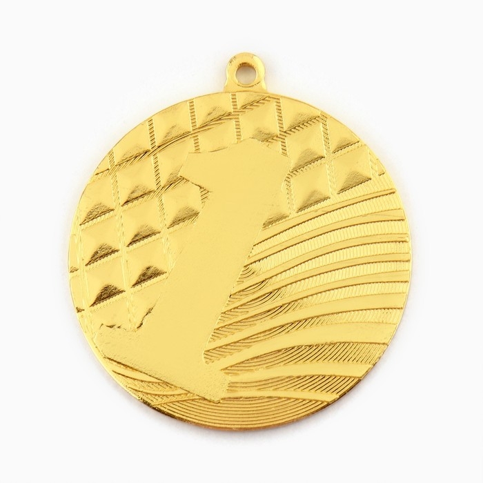 Медаль призовая 002, d= 5см. 1 место. Цвет золото. Без ленты