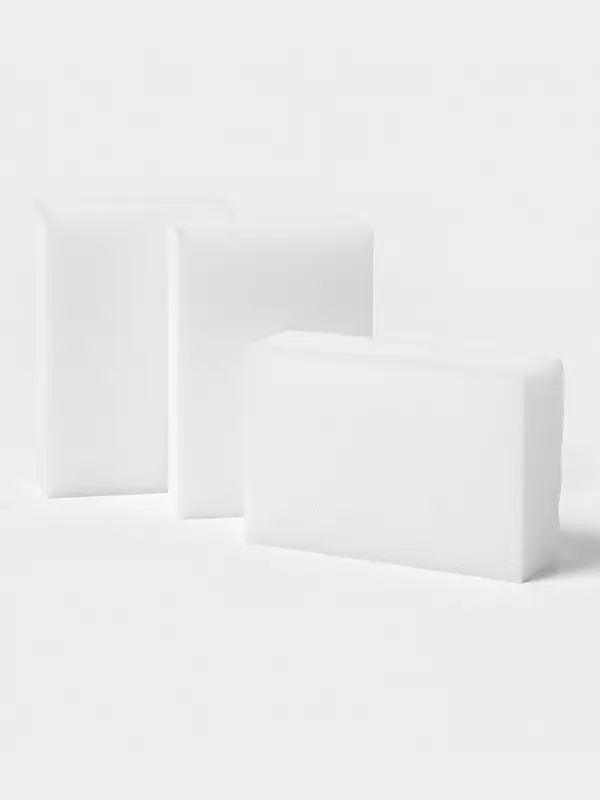 Губки меламиновые для удаления пятен Доляна, 3 шт., 9&times;6&times;3 см