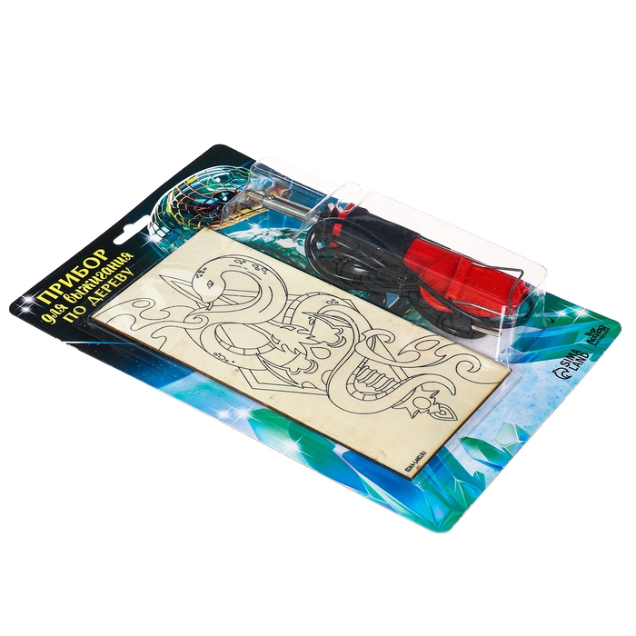 Новогодний набор для выжигания по дереву «Новый год! Змея», символ года 2025