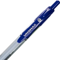 Ручка шариковая автомат. Unomax/Unimax GlideTrioRTGPSteelсин,масл,ман
